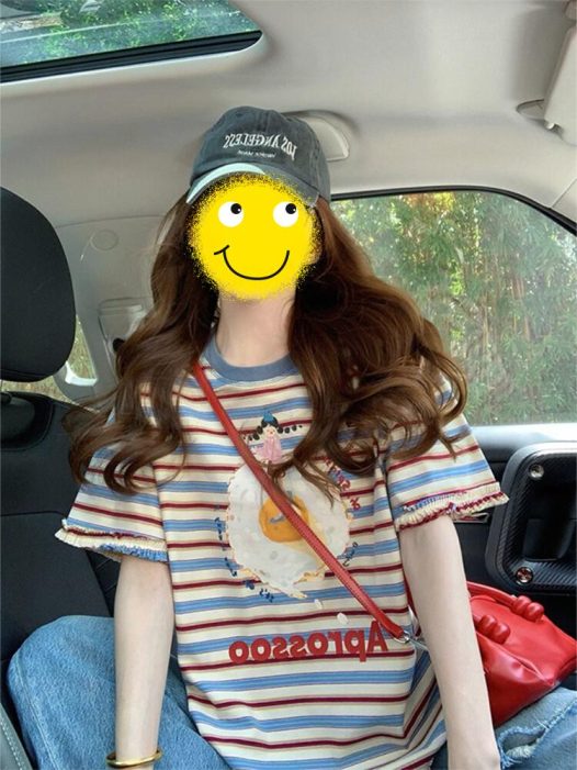 👕A pure cotton crew neck T-shirt that flatters your skin and goes with everything