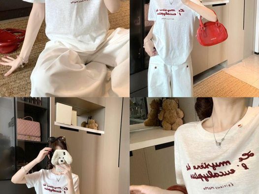 谁能拒绝❗ 超吸睛的白色字母 T 恤