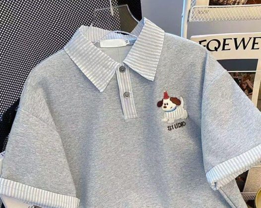 韩系氛围感💯 | 超萌小狗 polo 衫||家人们，挖到一件超绝的 polo 衫，必须来分享！